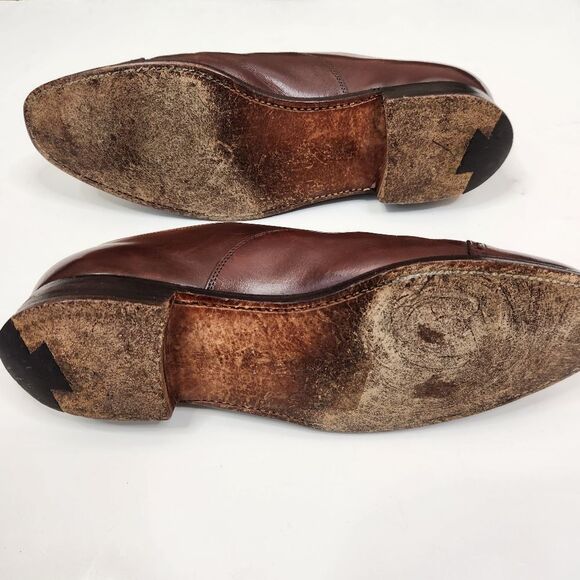 Polo Ralph Lauren Mens Benchmade In England Cap Toe Oxford Lace Up Shoes 9 D - Picture 8 of 9